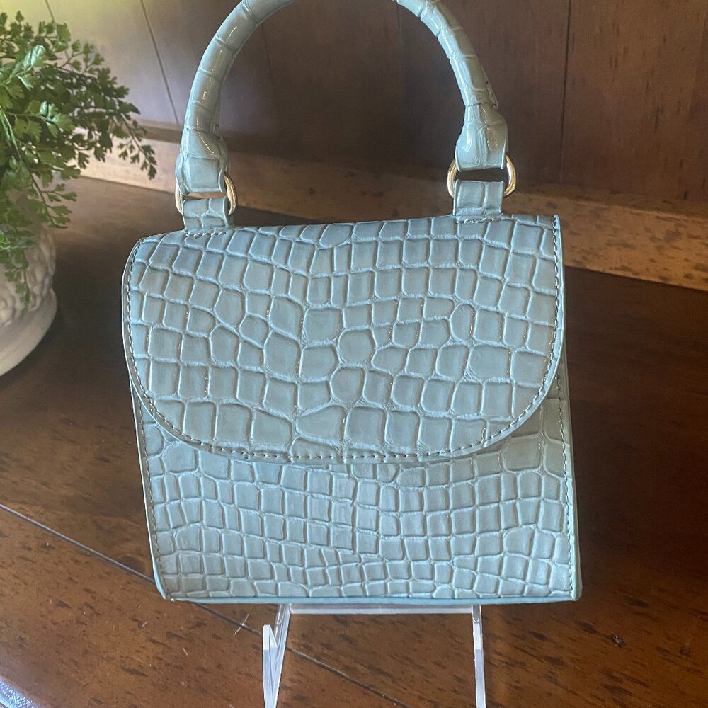 AQUA TOP HANDLE & CROSSBODY BAG -"DIANA" FROM THE ROP